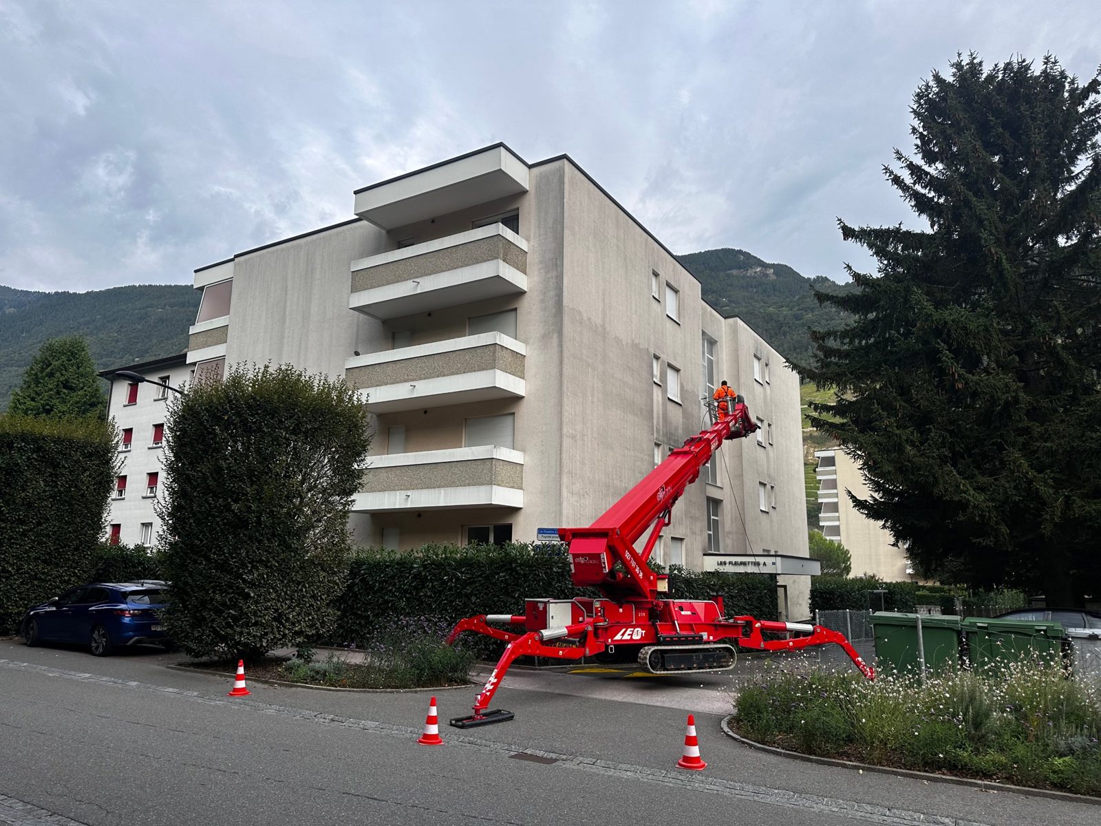 Façade de l'immeuble Les Fleurettes – avant les travaux